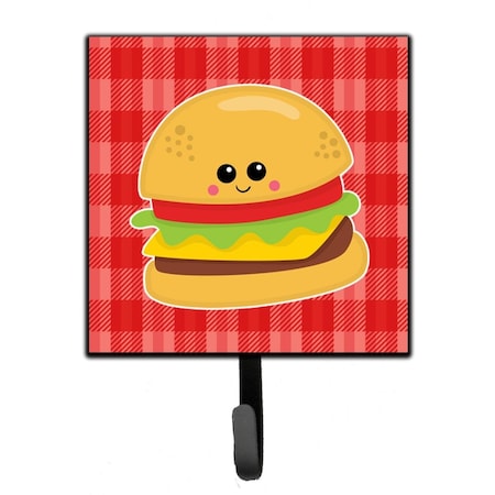 Carolines Treasures Hamburger Face Leash or Key Holder BB7042SH4